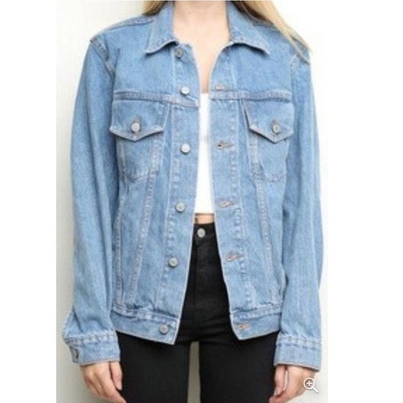 Brandy Melville John Galt oversized jean jacket - Picture 4 of 6